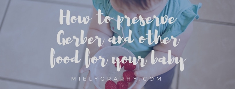 How to preserve Gerber and other food for your baby
