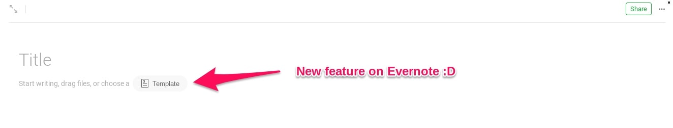 Using Templates Are Now Made Easier on Evernote