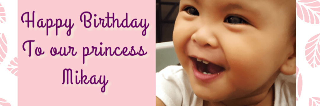 Mikayla's first birthday