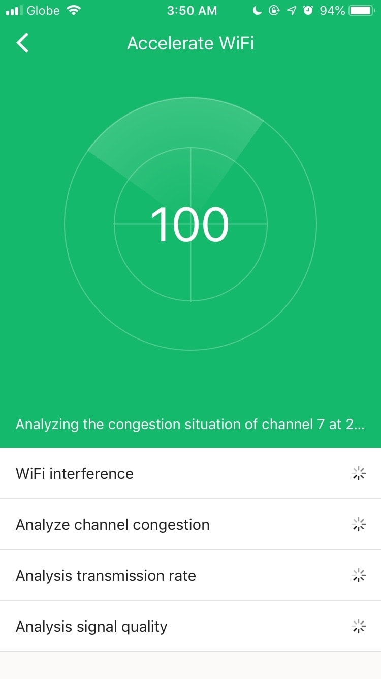 Wi-Fi Optimization on the app