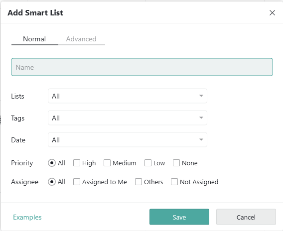 create custom smart list for better task filtering with TickTick app